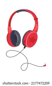 Over-ear headphones icon. Vector illustration