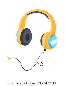 Over-ear headphones icon. Vector illustration