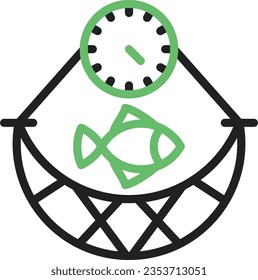 Icono de sobrepesca. Adecuado para aplicaciones móviles.