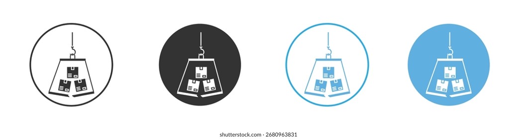 Overflow shipment icon. Graphic icon design template
