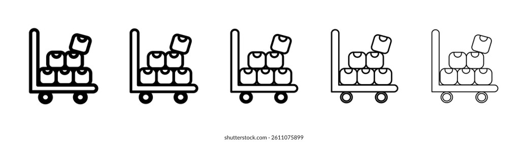 Overflow shipment icon Symbol mark in Outline style