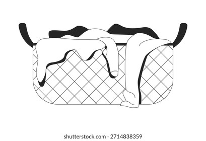 Overflowing laundry basket 2D