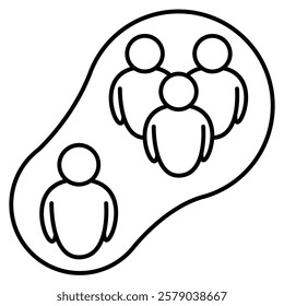 Overgeneralization Icon - Line Style - Stereotype Theme