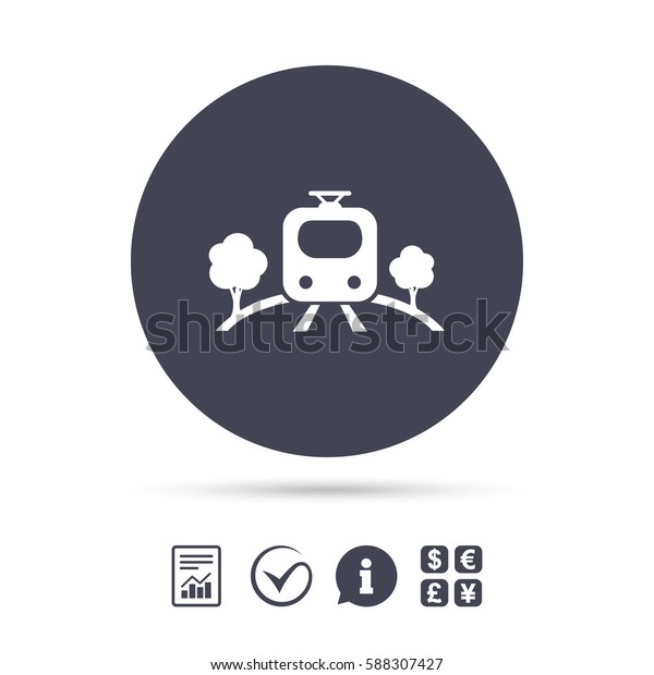 Overground Subway Sign Icon Metro Train Stock Vector (Royalty Free ...