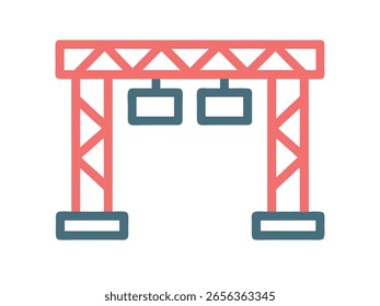 Design-Vorlage für Straßenschild-Struktur für Banner oder Werbung