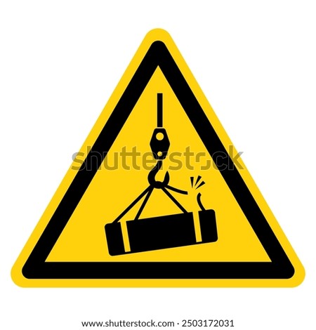 Overhead Hoist Symbol Sign ,Vector Illustration, Isolate On White Background Label.EPS10