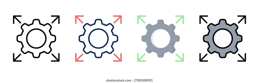 Overhead icon set multiple style collection