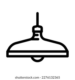 overhead lighting living room line icon vector. overhead lighting living room sign. isolated contour symbol black illustration
