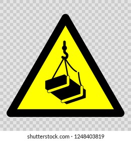 Overhead load vector sign.

Warning sign is a sign giving warning of a hazard or danger.