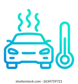 Elemento de icono de sobrecalentamiento para diseño