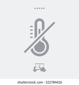 Overheating prevention system - Vector web icon