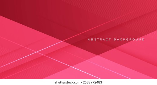 Overlap abstract colorful red 3D background. Triangle geometric design. Modern overlap papercut background illustration. Eps10 vector