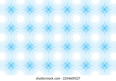 Overlap circle vector pattern. Polka Dots pattern. Abstract vector. Seamless background. Simplicity. Backdrop.Gift wrap. Postcard.Graphic design. Multicolour.Fabric.Textile. Pastel Blue colour.