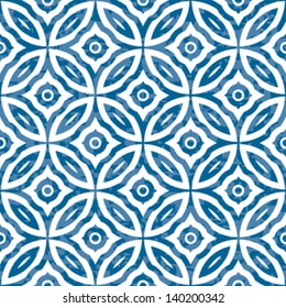 Overlap Circles Seamless Geometric Background Pattern