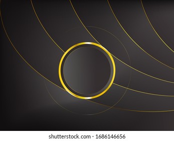 overlap curve and circle luxury creative background
