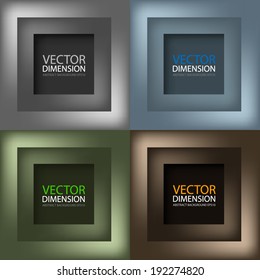 Overlap dimension colorful background for text and message modern website design , vector
