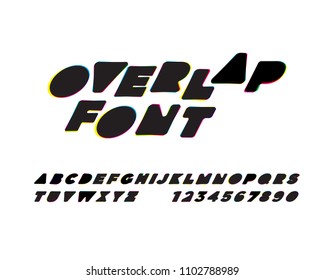 Overlap font set italic
