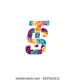 overlap initial letter alphabet sign symbol vector