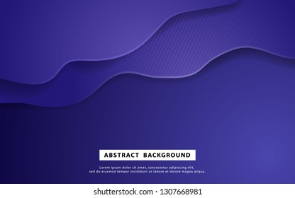 Overlap layers blue background. Dark blue paper cut layers concept.