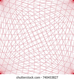 Overlap red color line in curve pattern. Can use for background and also editable.