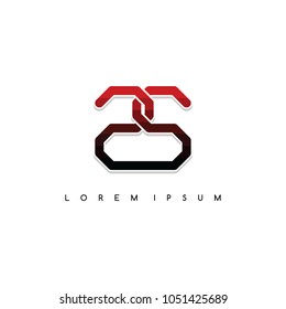 overlaping triangle logo logotype vector art illustration