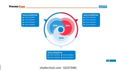 Overlapped Circles Percentage Chart Slide Template