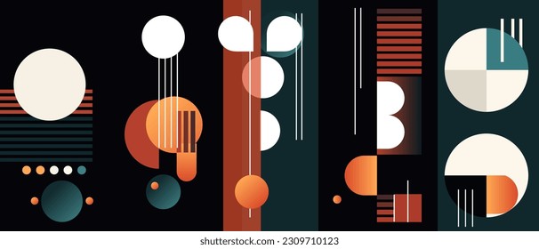 überlappende abstrakte Hintergrundfarbe moderne geometrische Elemente, Vektorgrafik für Hintergrundbanner-Vorlage