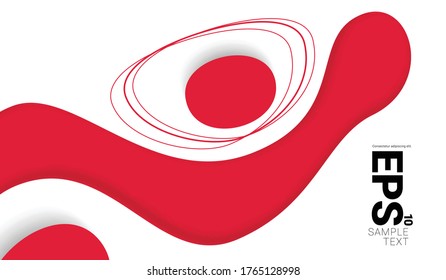 Overlapping Abstract Shapes and Circles Gradient Modern Background. Minimalist Creative Design Concept.