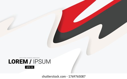 Overlapping Abstract Shapes Gradient Layout/Cover. Minimalist Creative Design Concept Background