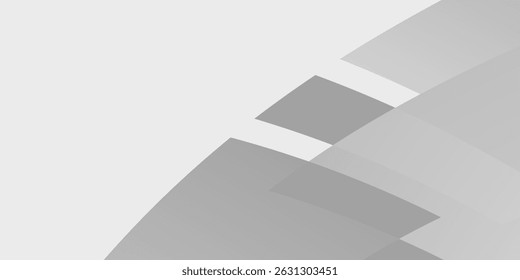 Overlapping abstract squares of varying grays. This simple graphic could be used as a visual element in a larger design.