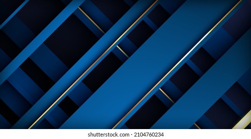 Overlapping background with blue and gold color and texture