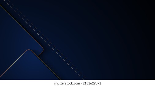 Overlapping background with blue and gold color and texture
