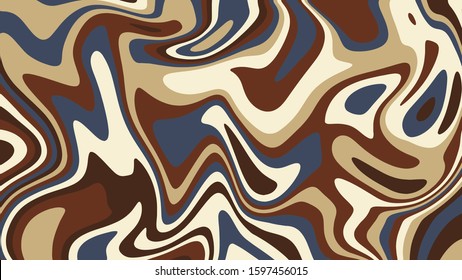 overlapping beige, sand, brown and gray abstract shapes with smooth edges form a fantastic background. abstract art wallpaper. vector image