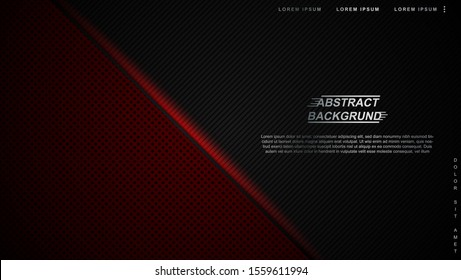 Overlapping black and red abstract background, message board for text. vector illustration