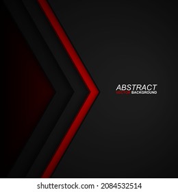 overlapping black and red background and has space to enter text dimensional vector image