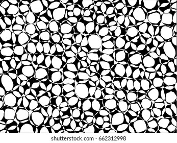 Overlapping Black White Rounded Shapes Abstract Stock Vector (Royalty ...