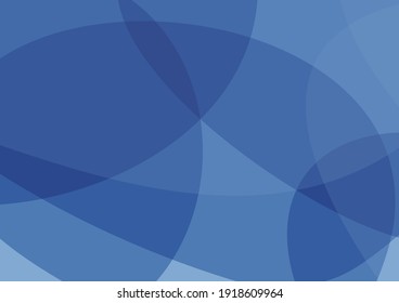 Material de fondo curvo abstracto de color azul abdominante