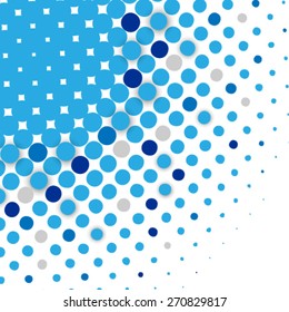 Overlapping Blue Circles on Clean Background