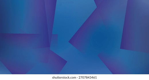 Overlapping blue geometric shapes with gradient effect, creating a modern and abstract composition. Features various shades of blue.