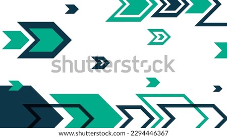 overlapping blue green arrow background illustration
