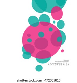 Overlapping Bubbles Layout/Design Cover Background