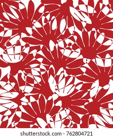 Overlapping bunches of bananas interlocked, creating a decorative pattern