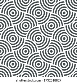 overlapping circle line with color background.