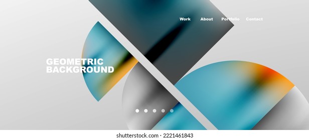 Overlapping circles abstract background template