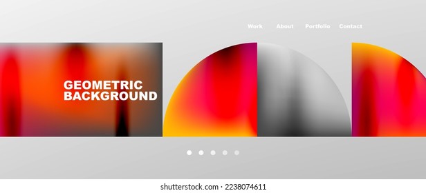 Overlapping circles abstract background template