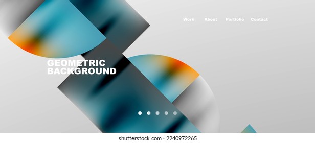 Overlapping circles abstract background template