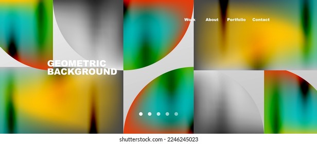 Overlapping circles abstract background template