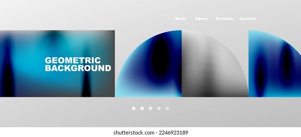 Overlapping circles abstract background template