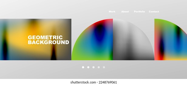 Overlapping circles abstract background template