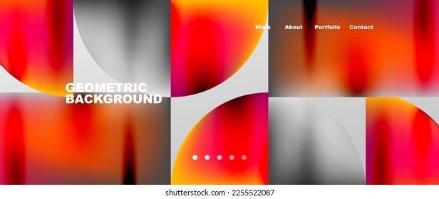 Overlapping circles abstract background template